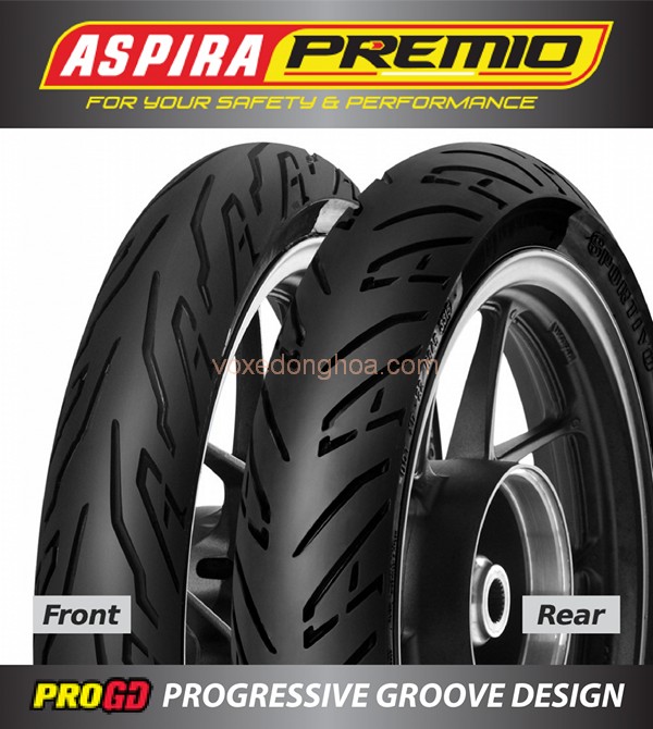 Vỏ Aspira Sportivo 100/80-17 F TL - Indo
